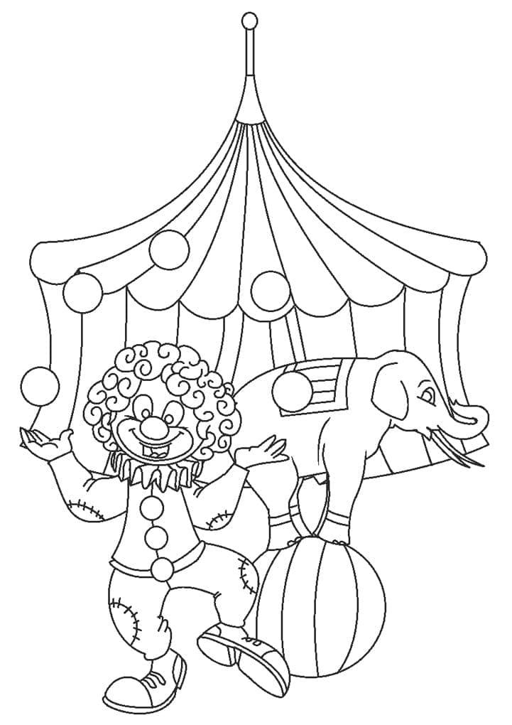 Desenho deCirco 7 para colorir