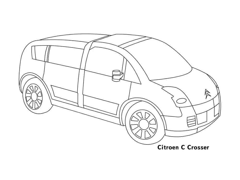 Desenho deCitroen C-Crosser para colorir