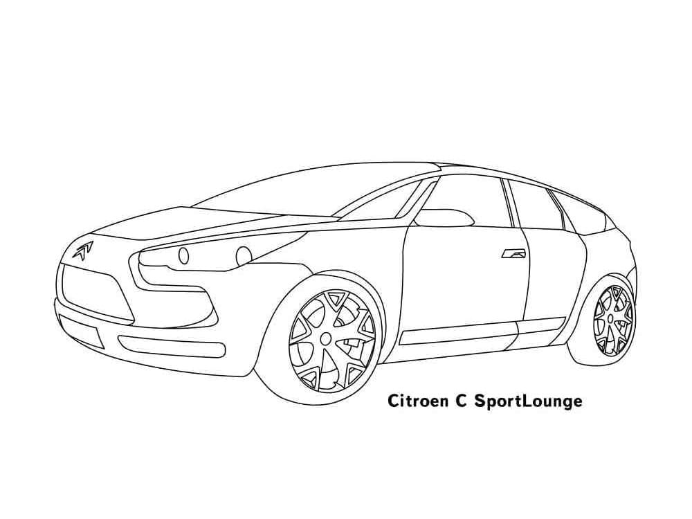 Desenho deCitroen C Sportlounge para colorir