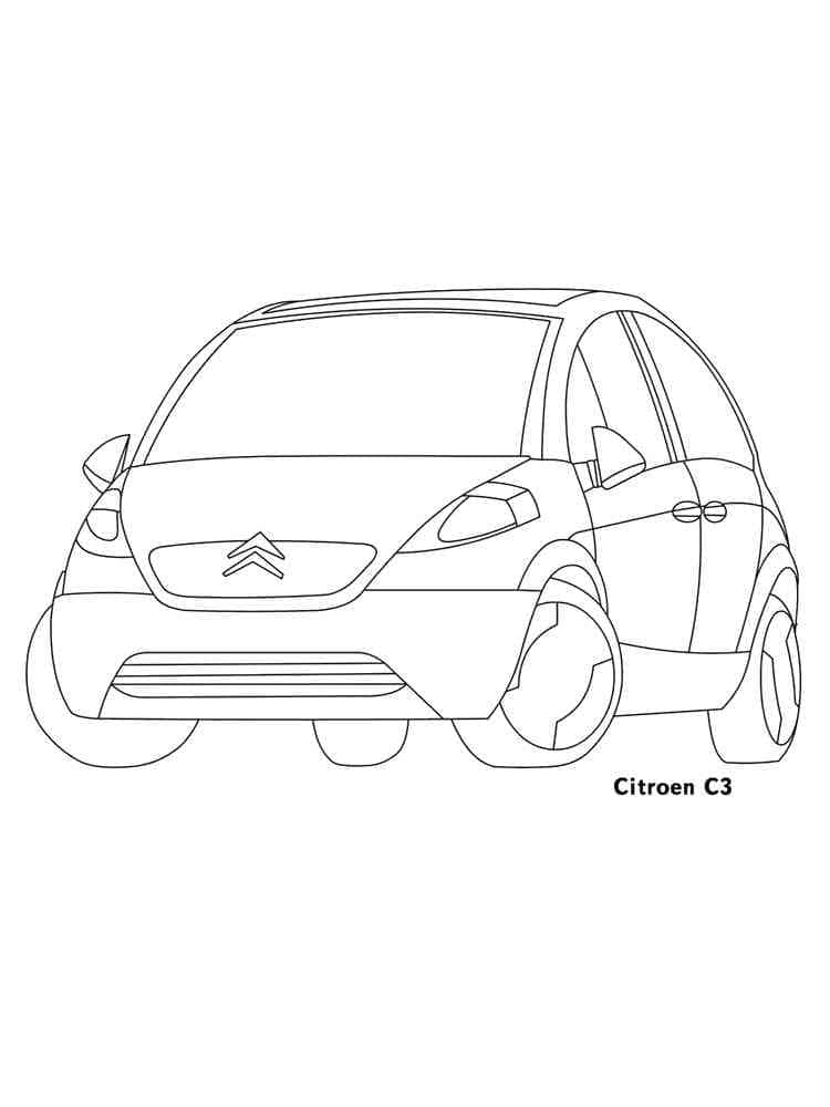 Desenho deCitroen C3 para colorir