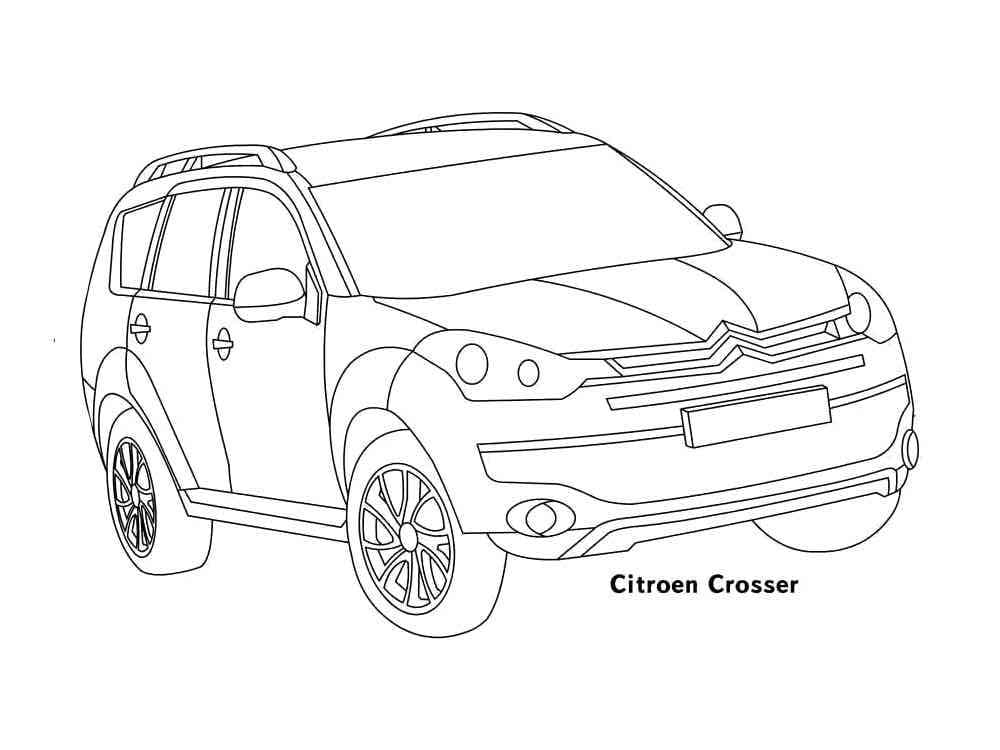 Desenhos de Carros Citroën para colorir