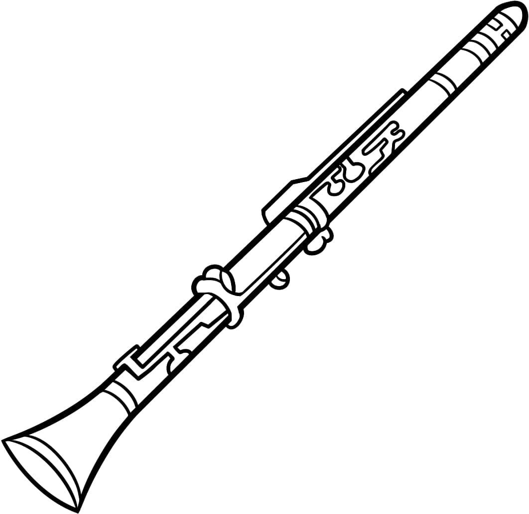 Desenhos de Clarinete para colorir