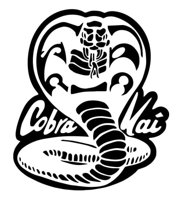 Desenho deCobra Kai Logo para colorir