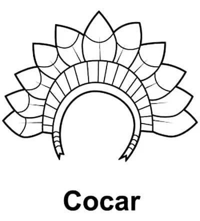 Desenho deCocar para colorir