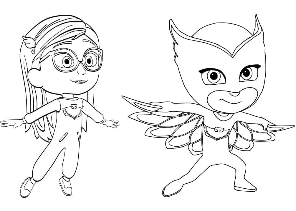 Desenho deCorujita de PJ Masks para colorir