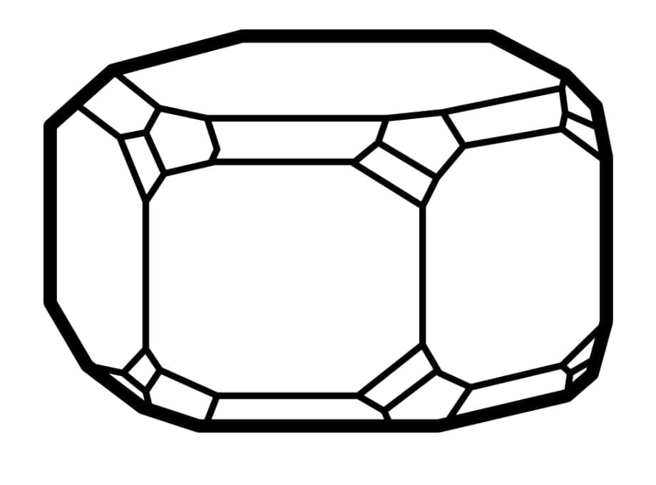 Desenho deCristal Imprimível para colorir