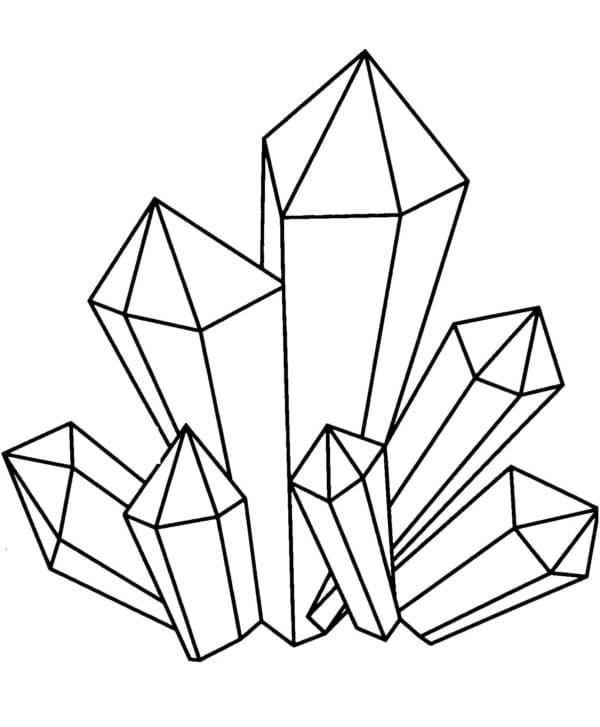 Desenhos de Cristal para colorir