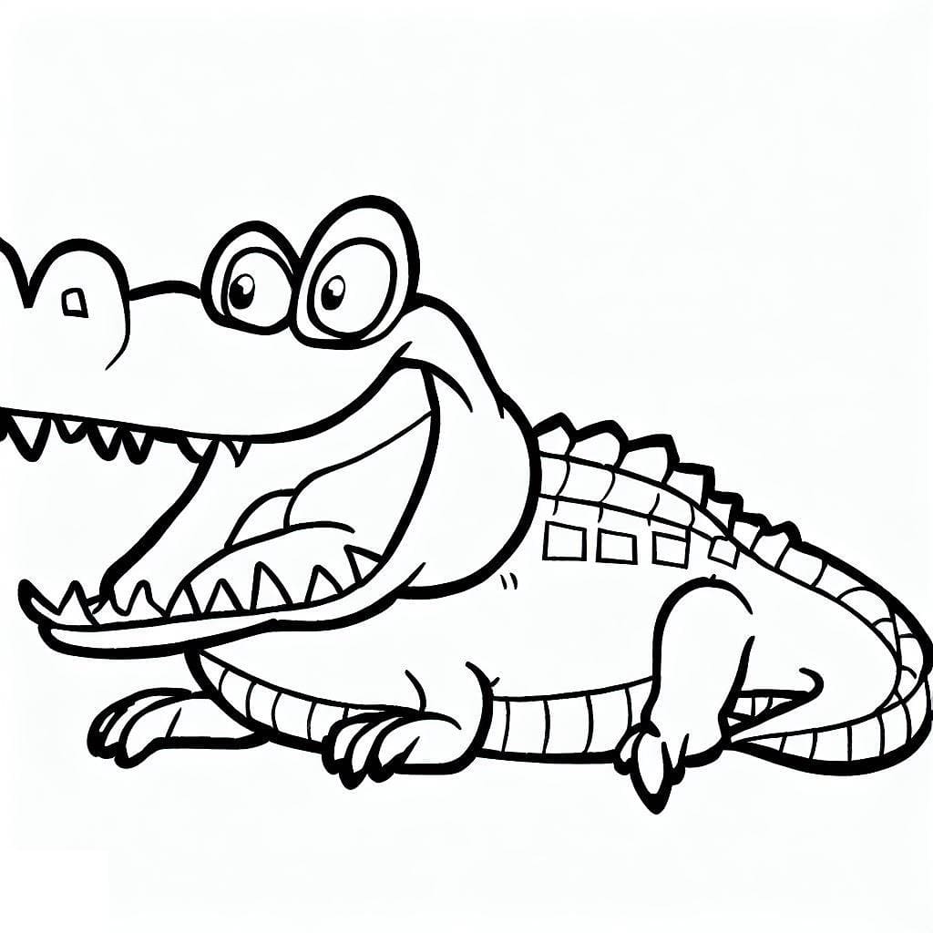 Desenhos de Crocodilo para colorir