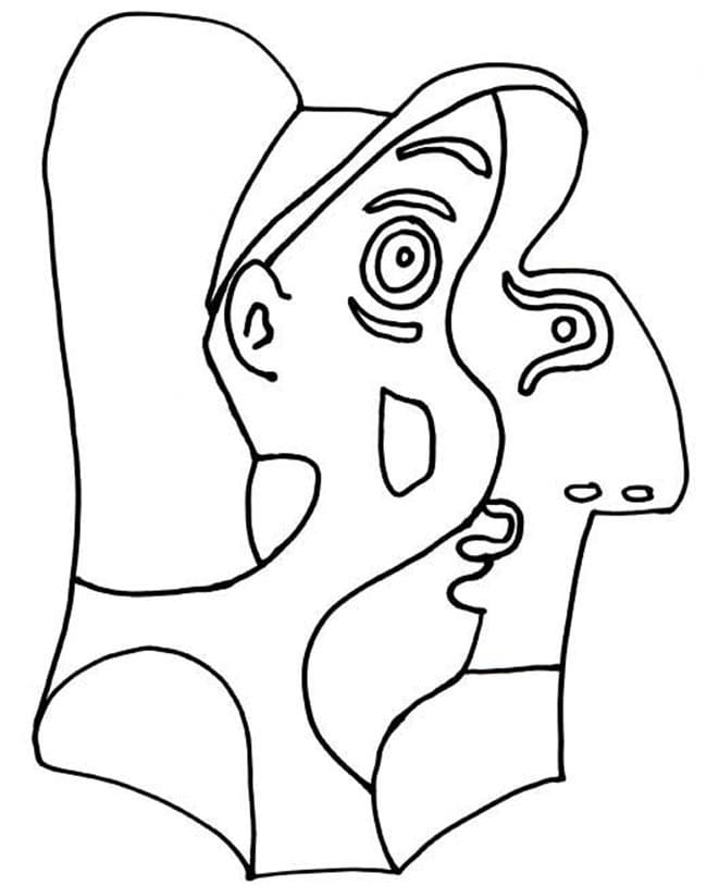 Desenho deCubismo 5 para colorir