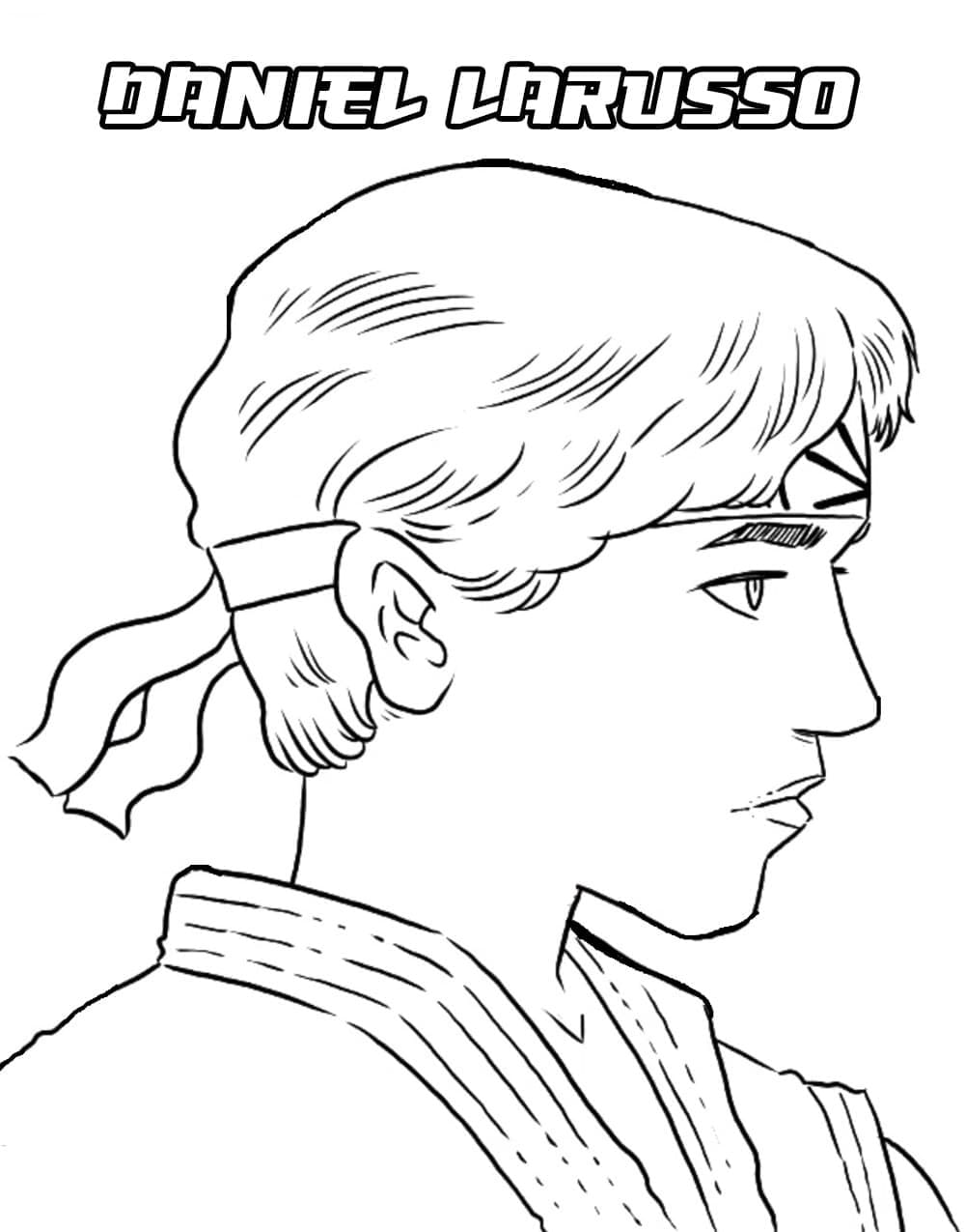 Desenho deDaniel Cobra Kai para colorir