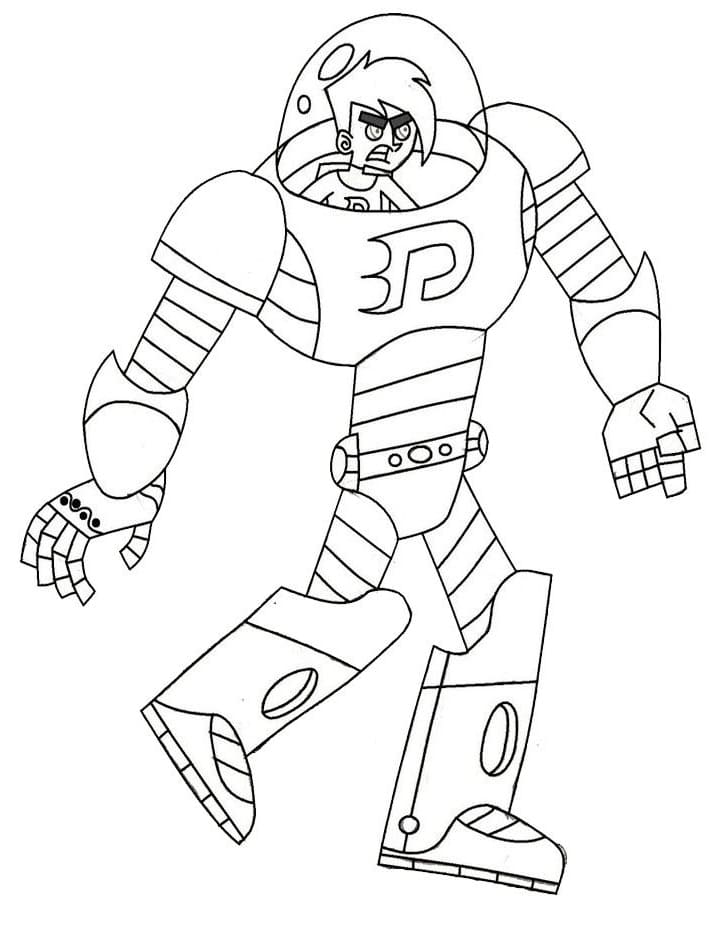 Desenho deDanny Phantom 3 para colorir