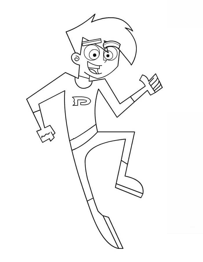 Desenho deDanny Phantom Engraçado para colorir