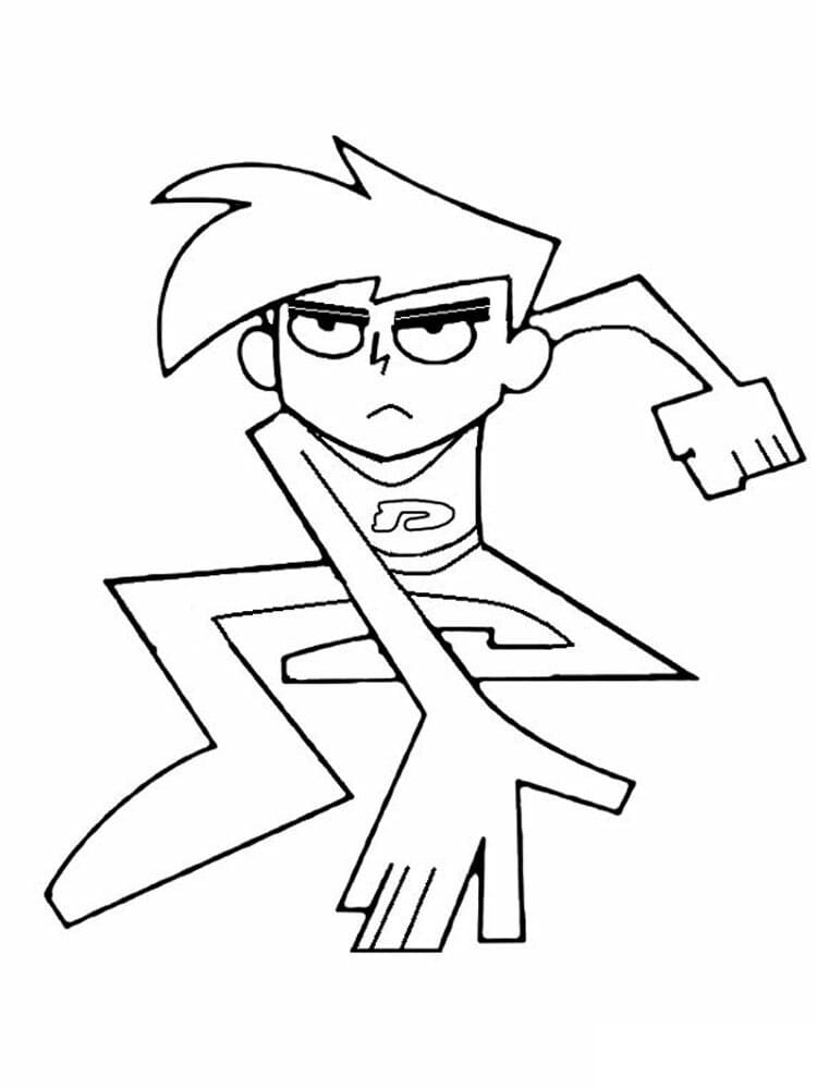 Desenho deDanny Phantom Sério para colorir