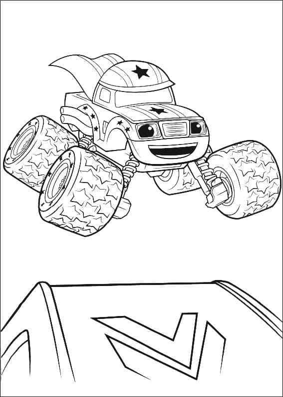 Desenho deDarington de Blaze e as Monster Machines para colorir