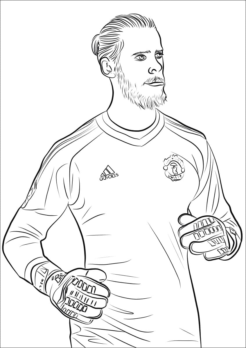 Desenho deDavid de Gea Goleiro para colorir