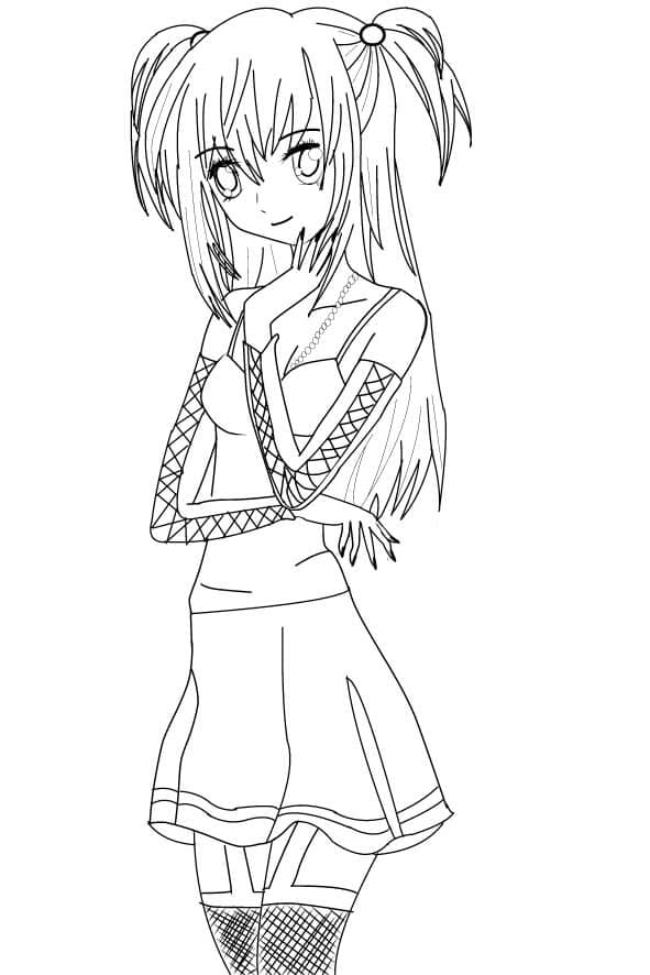 Desenho deDeath Note Misa Amane para colorir