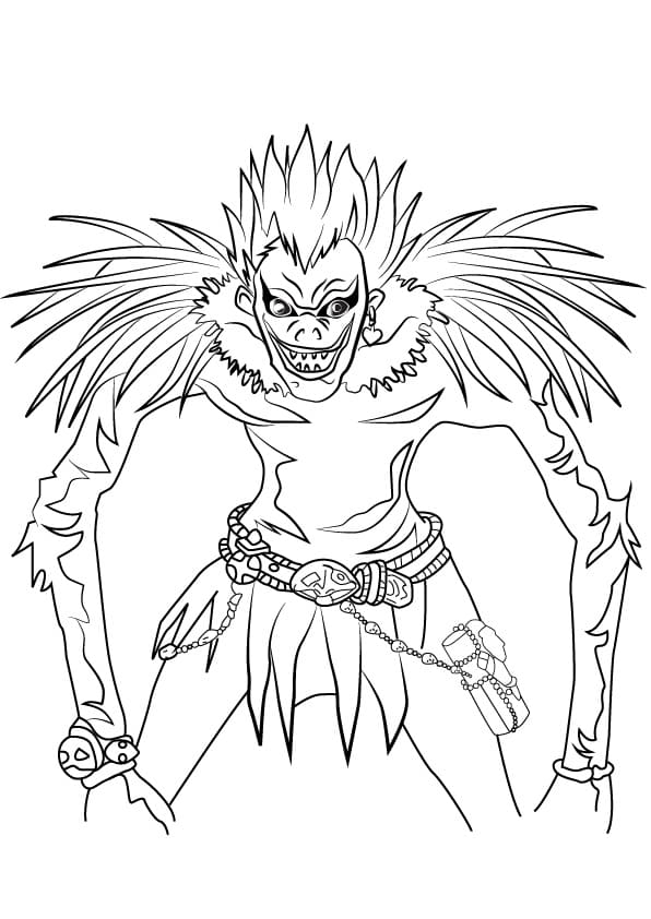 Desenho deDeath Note Ryuk para colorir