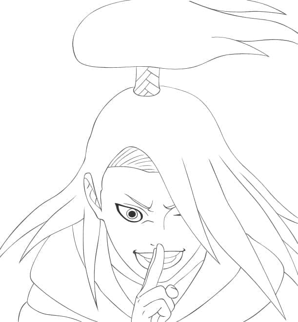 Desenho deDeidara de Anime Naruto Shippuden para colorir