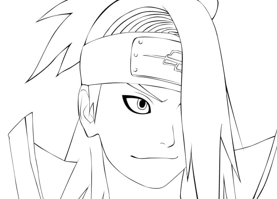 Desenho deDeidara Feliz para colorir