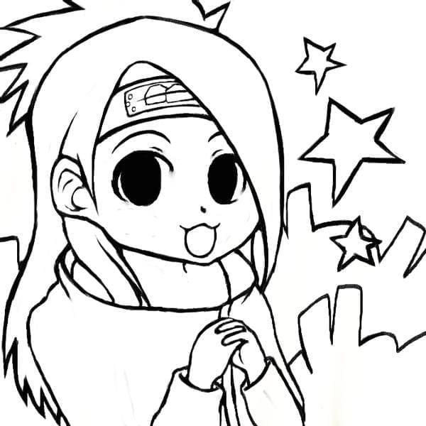 Desenho deDeidara Fofo para colorir