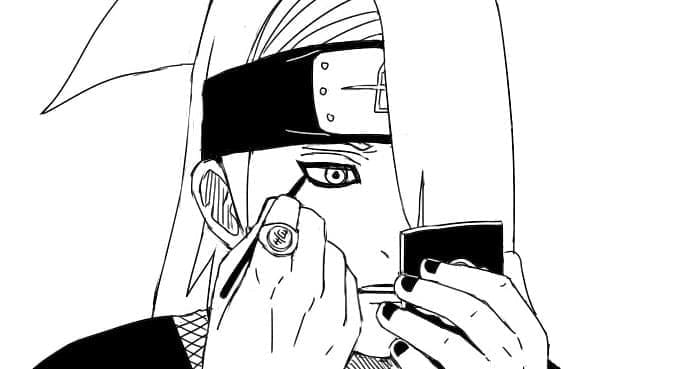 Desenho deDeidara Grátis Para Crianças para colorir