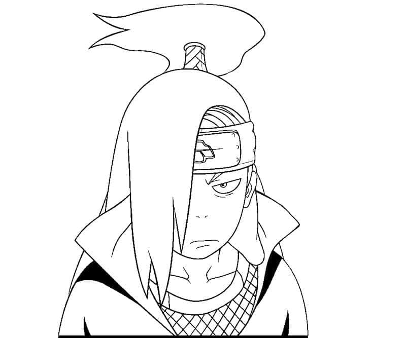 Desenho deDeidara Mal-humorado para colorir