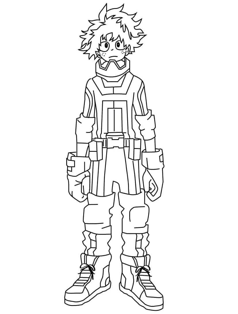 Desenho deDeku Midoriya para colorir