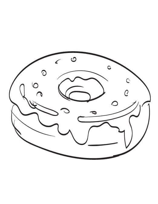 Desenho deDelicioso Donut para colorir