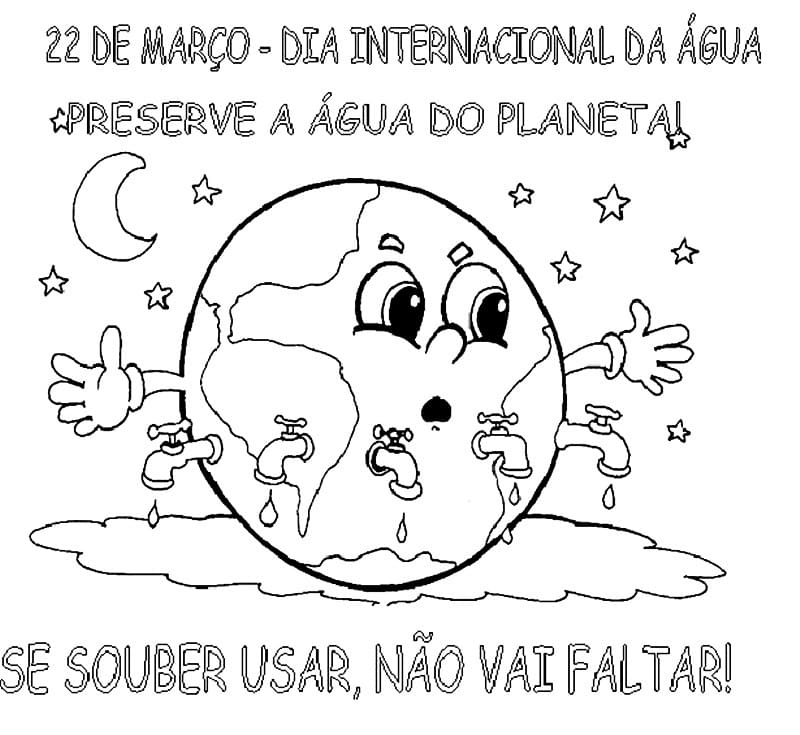 Desenho deDia da Água 3 para colorir