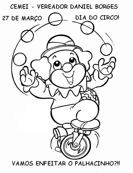 Desenho deDia do Circo 1 para colorir