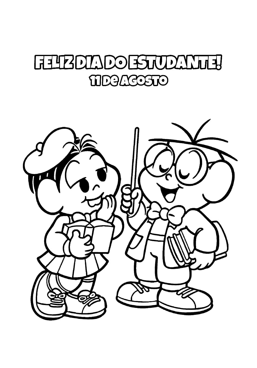 Desenho deDia do Estudante 5 para colorir