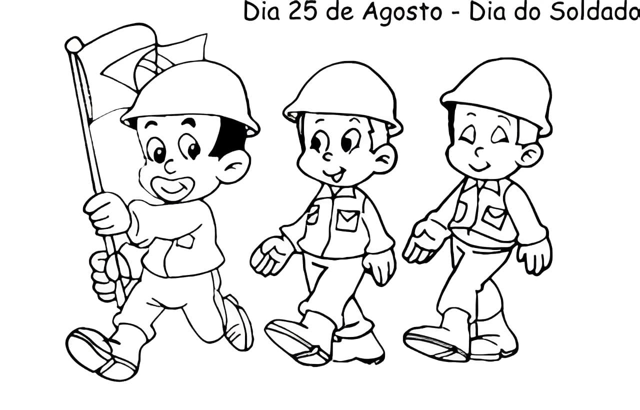 Desenho deDia do Soldado 4 para colorir