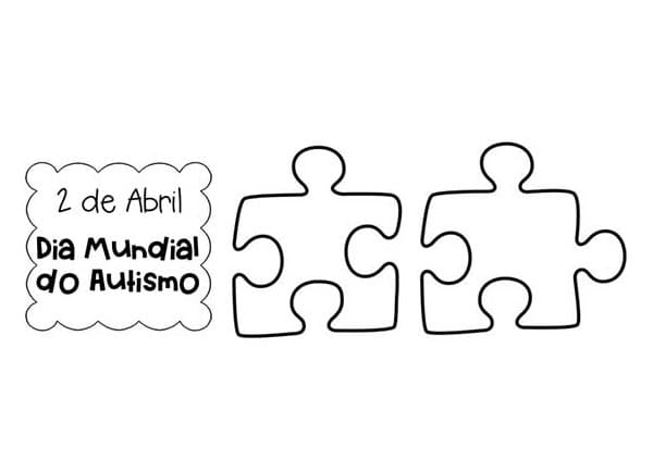 Desenho deDia Mundial do Autismo para colorir