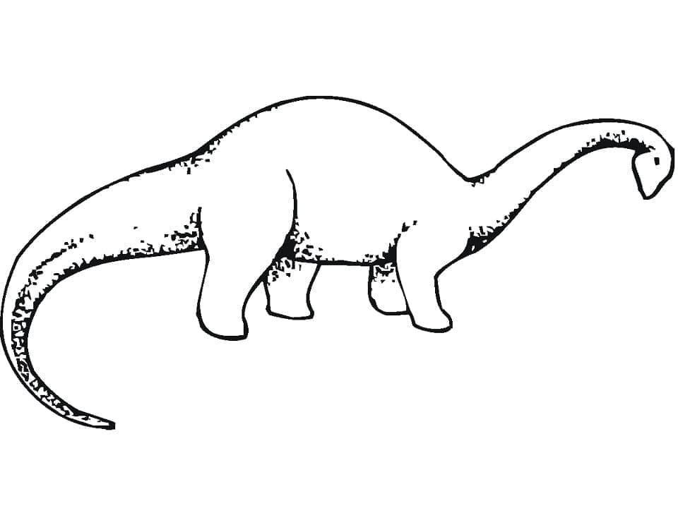 Desenho deDinossauro Braquiossauro para colorir