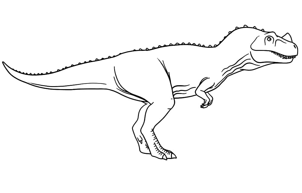 Desenho deDinossauro Ceratossauro para colorir