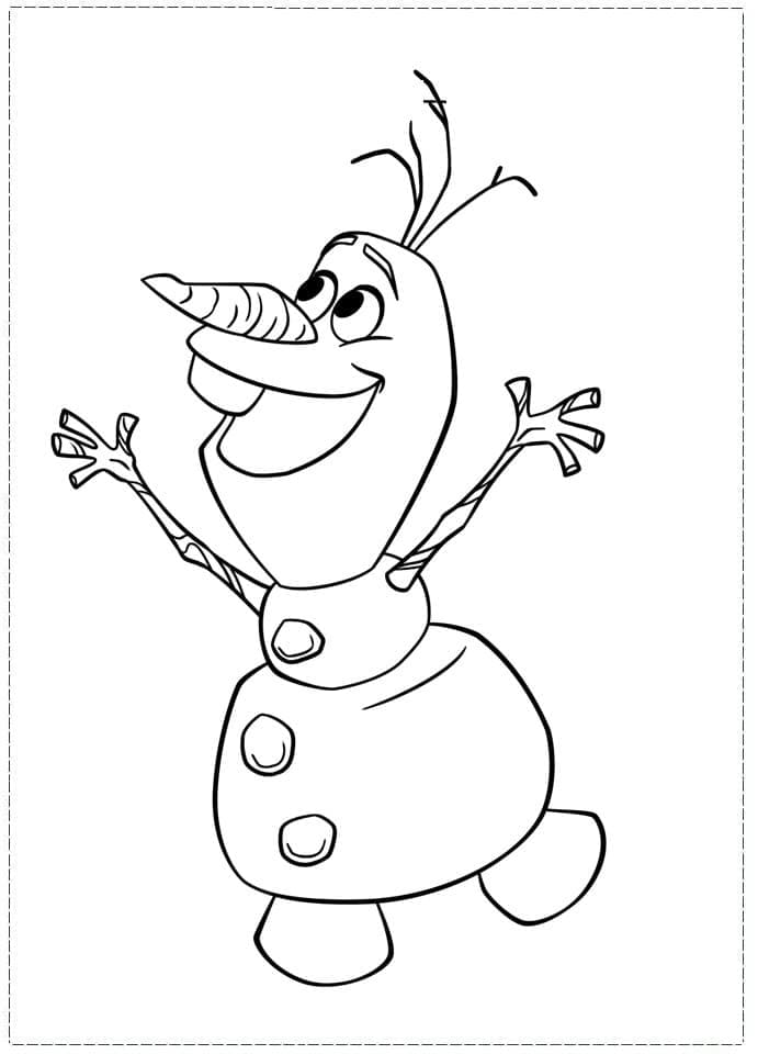 Desenho deDisney Frozen Olaf para colorir