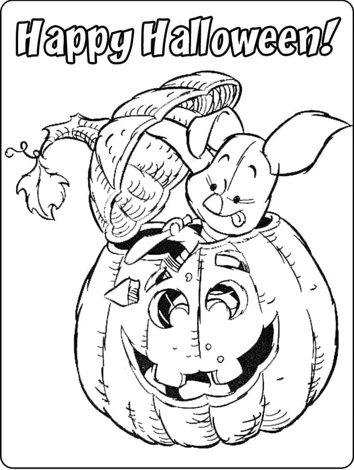 Desenho deDisney Halloween 2 para colorir