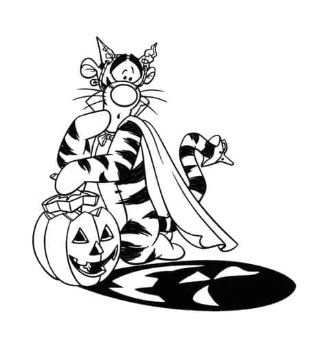 Desenho deDisney Halloween 4 para colorir