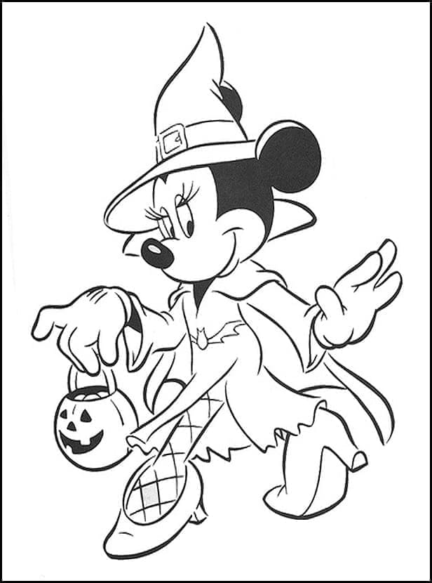 Desenho deDisney Halloween 5 para colorir