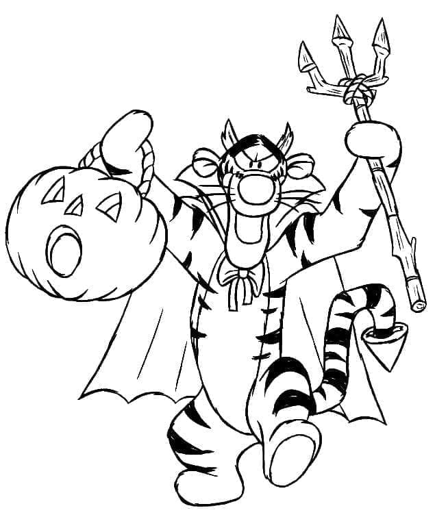 Desenho deDisney Halloween Para Crianças para colorir