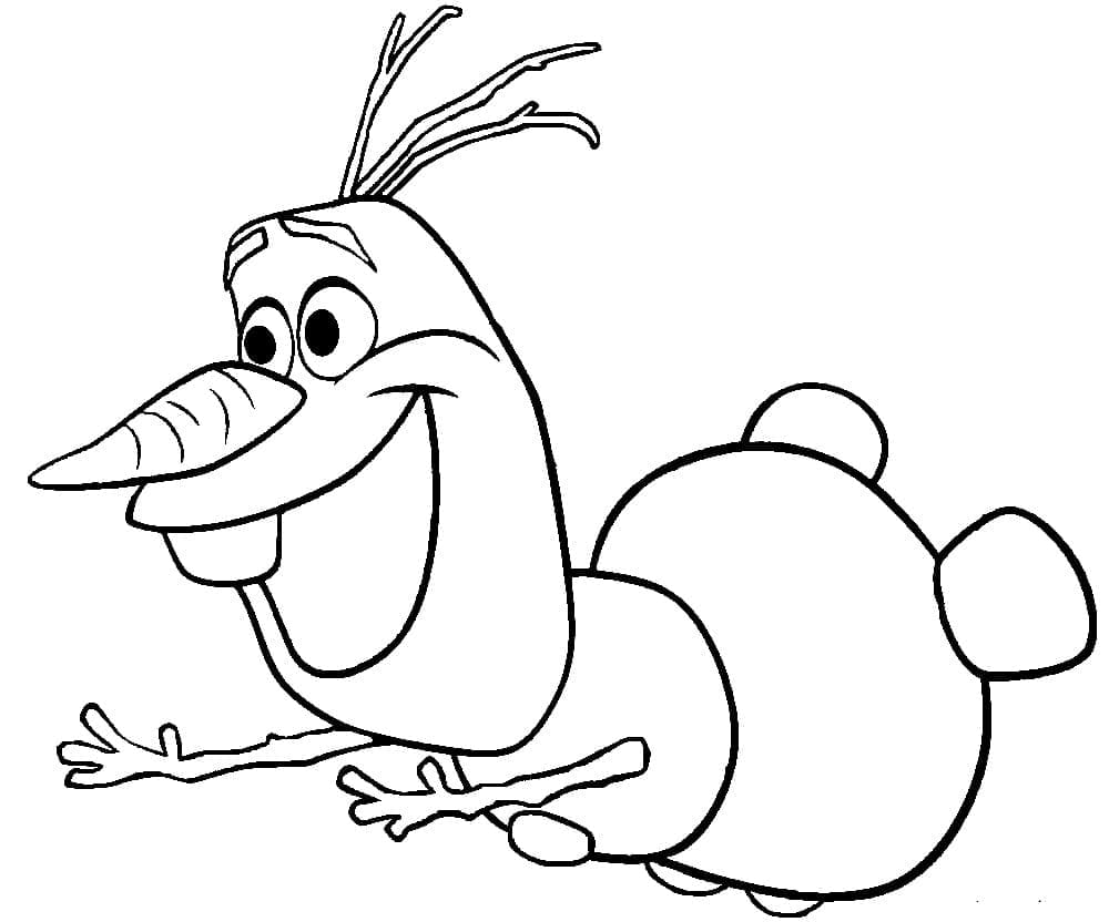 Desenho deDisney Olaf para colorir