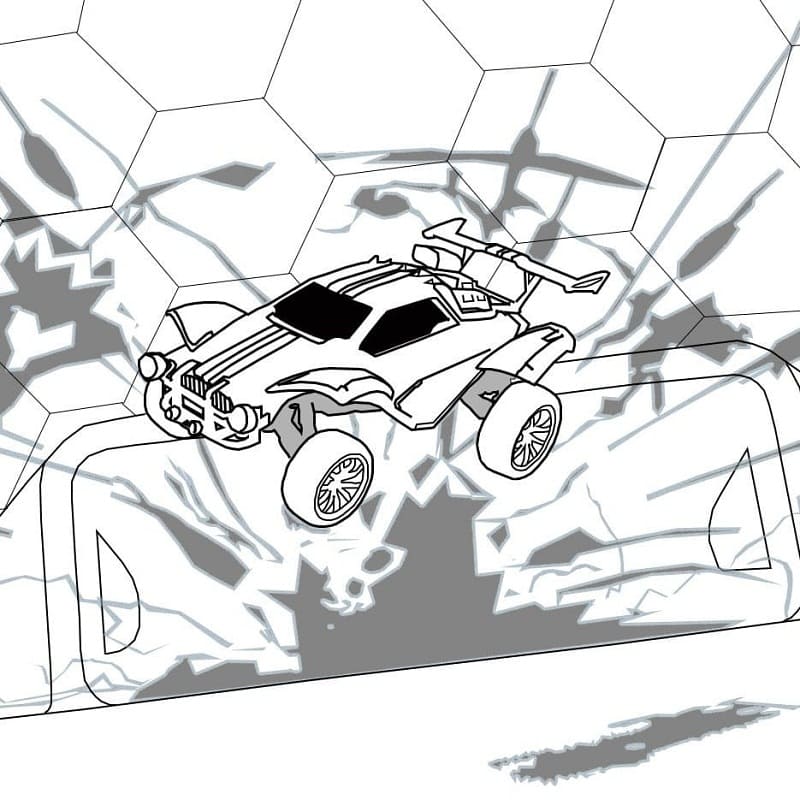 Desenho deDominus Rocket League para colorir