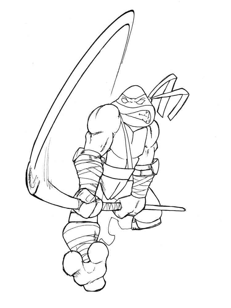 Desenho deDonatello Tartarugas Ninja Grátis Para Crianças para colorir