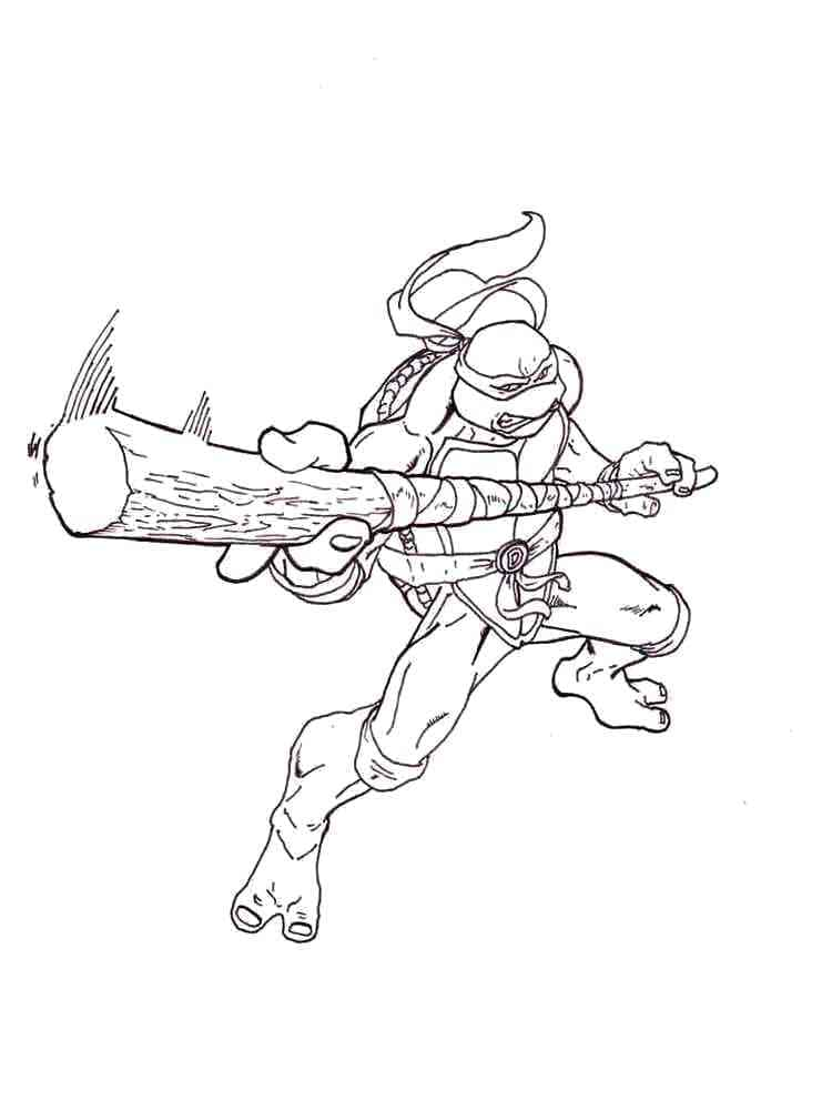 Desenho deDonatello Tartarugas Ninja Para Crianças para colorir