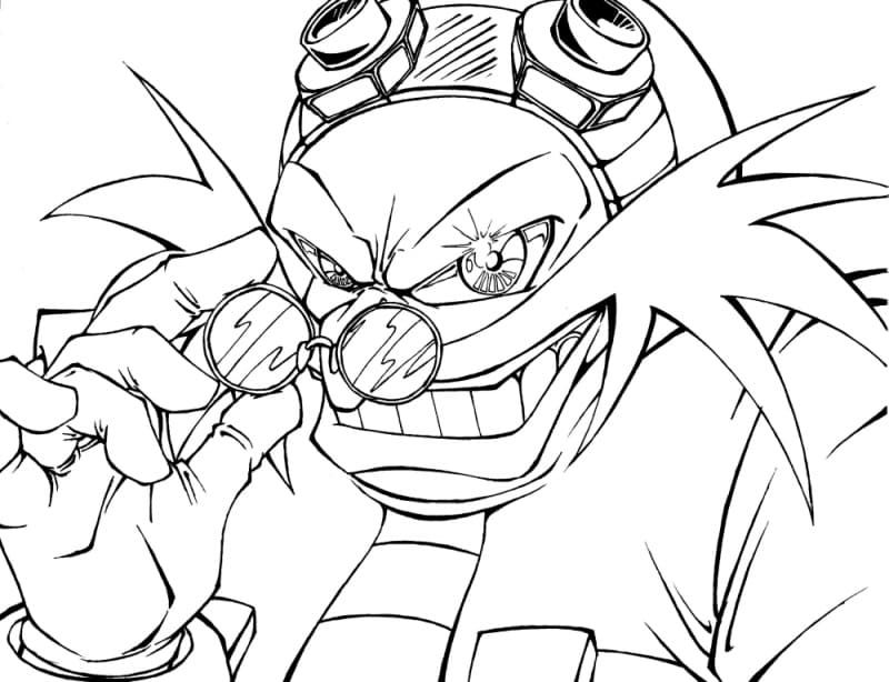 Desenho deDoutor Eggman Malvado para colorir