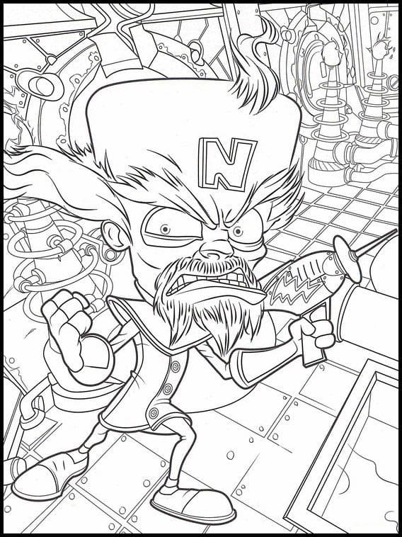 Desenho deDoutor Neo Cortex para colorir