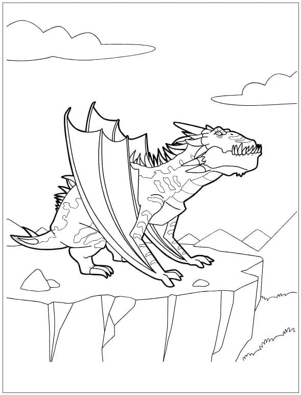 Desenho deDragão Para Crianças para colorir