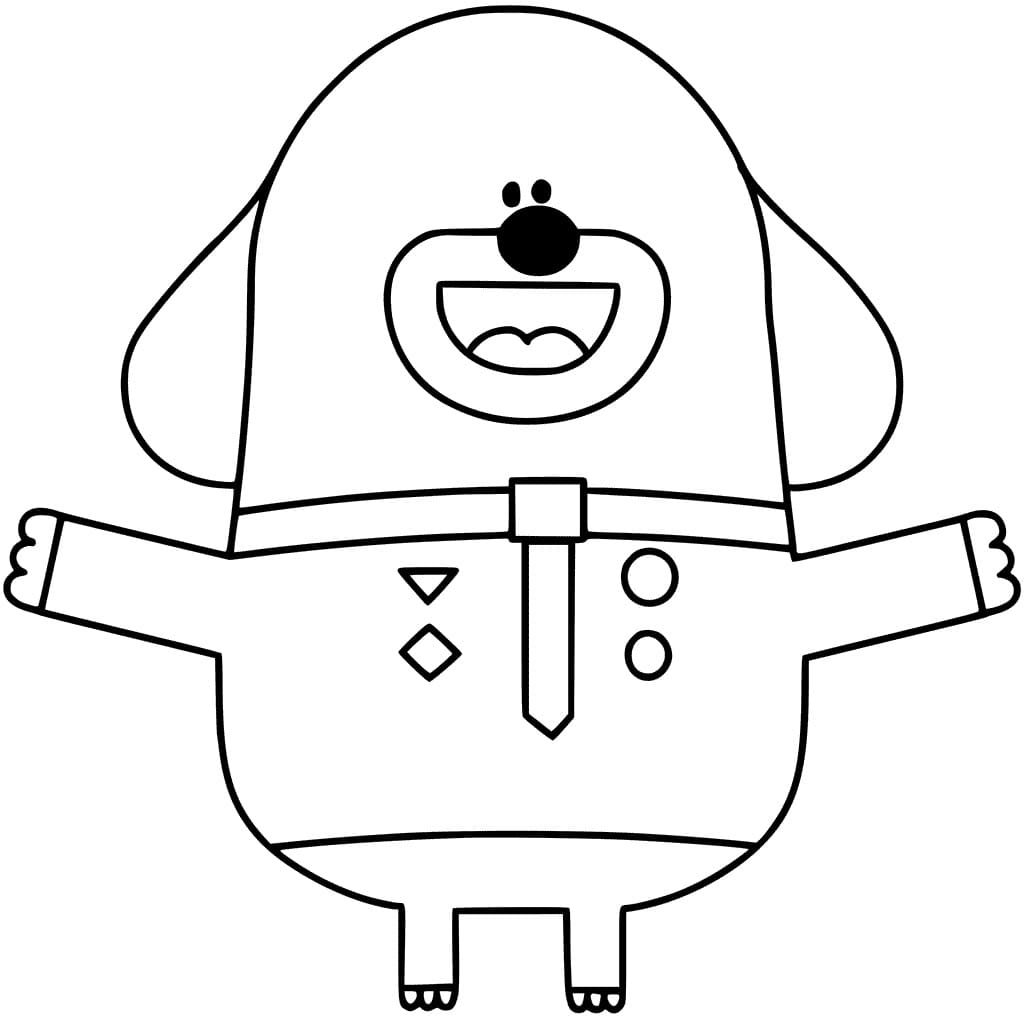 Desenho deDuggee Feliz para colorir