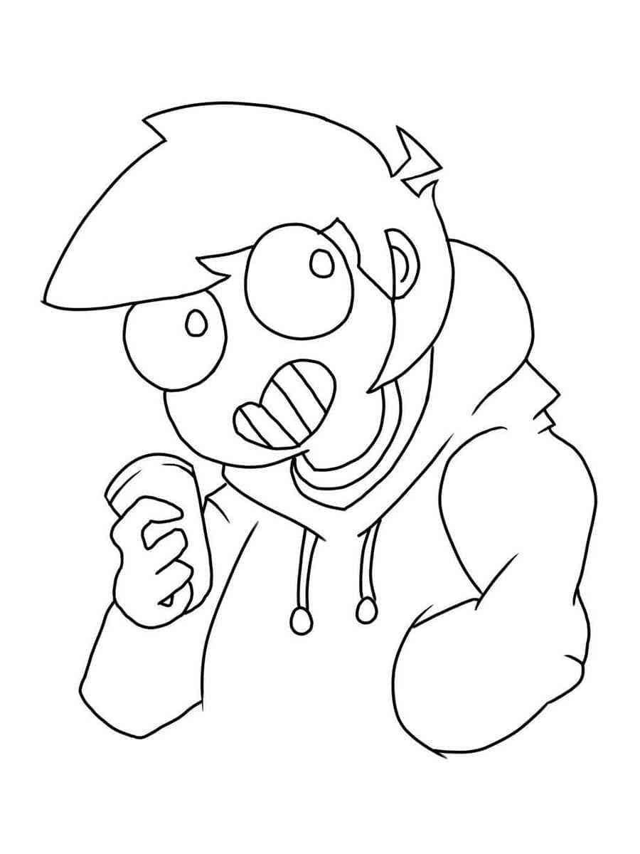 Desenho deEdd de Eddsworld para colorir