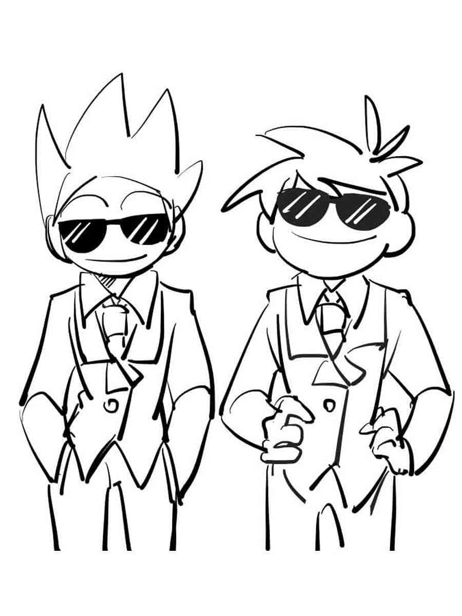 Desenho deEddsworld Tom e Edd para colorir